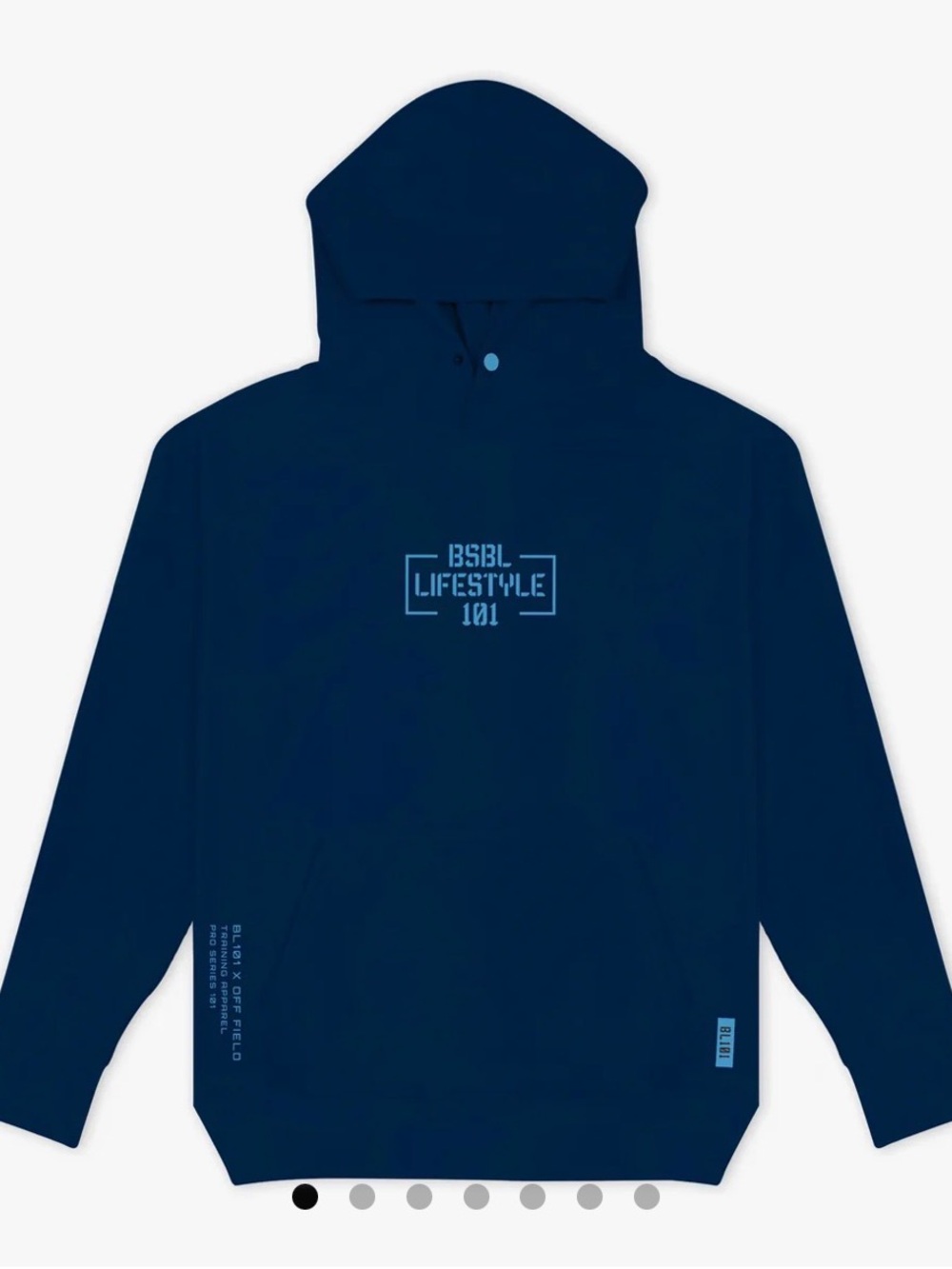 Adult NWT Baseball Lifestyle 101 BL101 Men’s Off Field Performance Hoodie Navy S